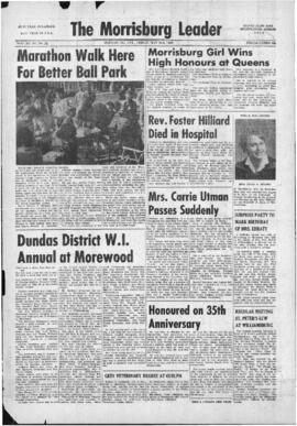 May 30 1969 Edition of The Morrisburg Leader