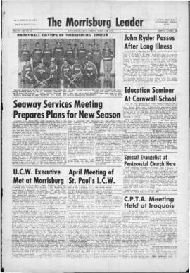 April 17 1970 Edition of The Morrisburg Leader