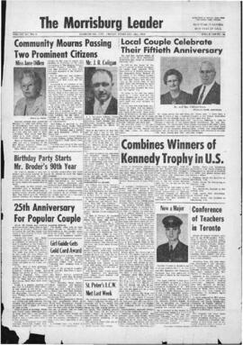 February 28 1969 Edition of The Morrisburg Leader