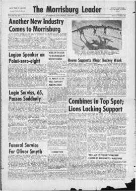 January 16 1970 Edition of The Morrisburg Leader