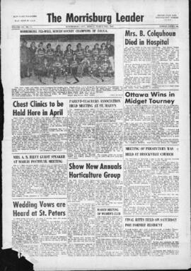 March 28 1969 Edition of The Morrisburg Leader