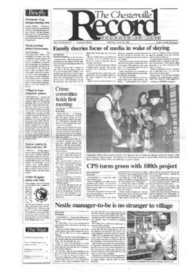 January 25 1995 Edition of The Chesterville Record