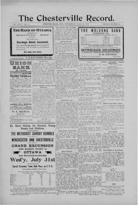 July 25 1912 Edition of The Chesterville Record