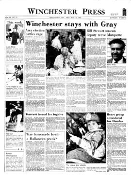 November 13 1985 Edition of Winchester Press
