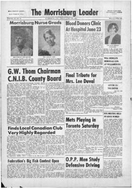 June 13 1969 Edition of The Morrisburg Leader