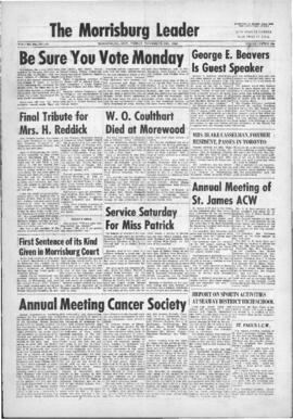 November 29 1968 Edition of The Morrisburg Leader