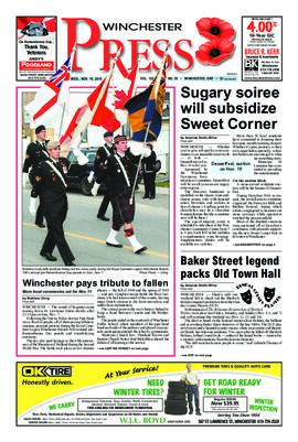 November 10 2010 Edition of Winchester Press