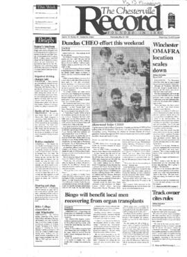 May 29 1996 Edition of The Chesterville Record