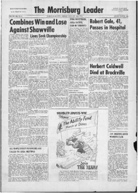 January 30 1970 Edition of The Morrisburg Leader