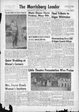 April 25 1969 Edition of The Morrisburg Leader